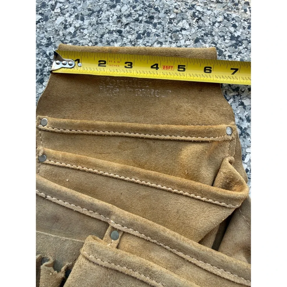 Vintage N Porter Phoenix Arizona Leather Carpenter Tool Belt Pouch Western 1960s